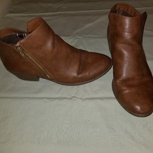 Leather like booties